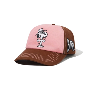 Butter Goods X Peanuts Spike 5-Panel Cap Brown / Light Pink